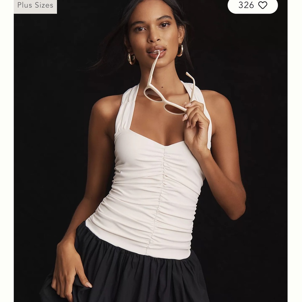 Maeve Halter Twofer Mini Dress